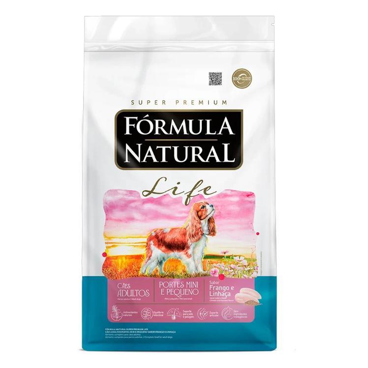 Imagem de Ração Seca Fórmula Natural Life para Cães Adultos Portes Mini e Pequeno