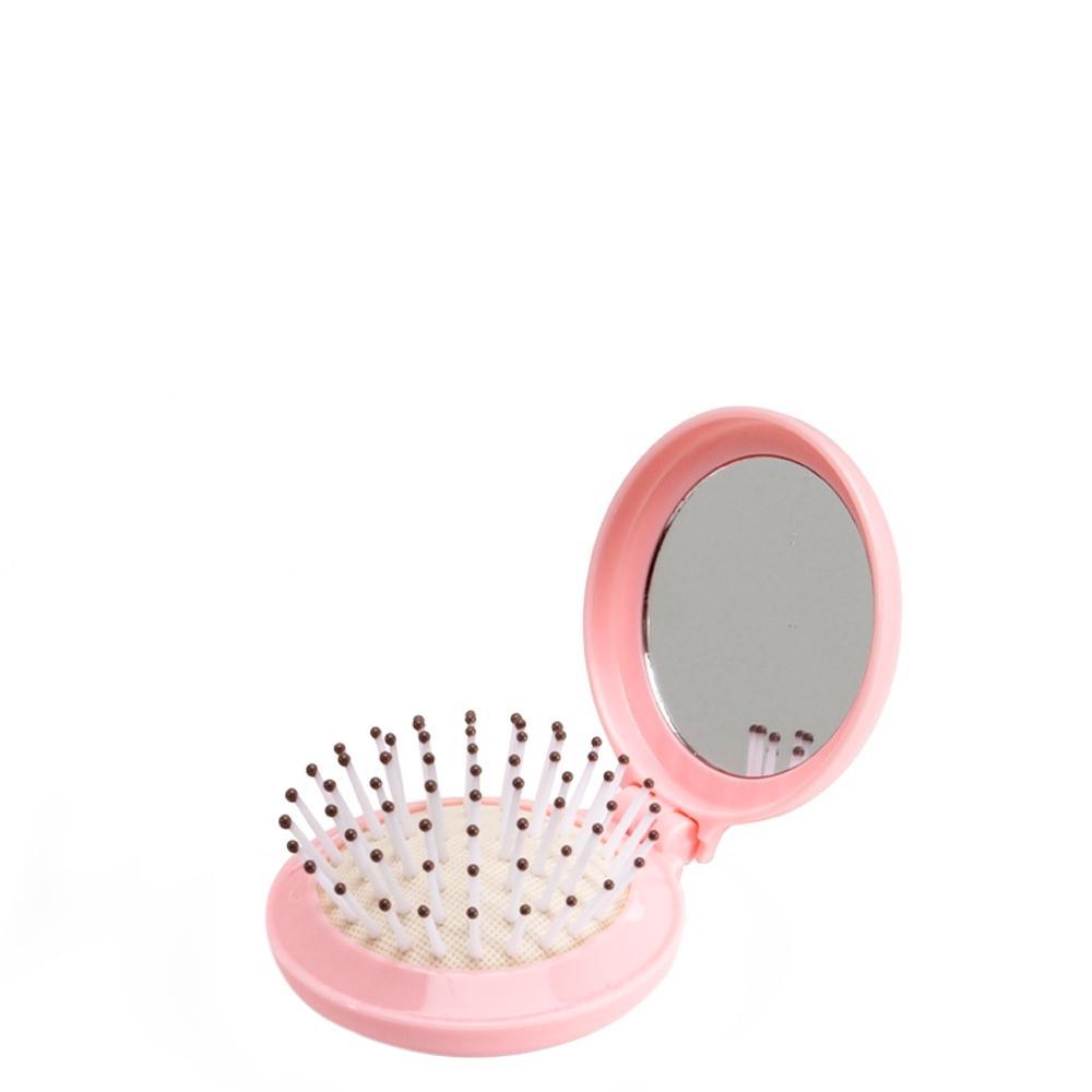 Brinde Magic Escova com Espelho Rosa em Oferta na Shopee