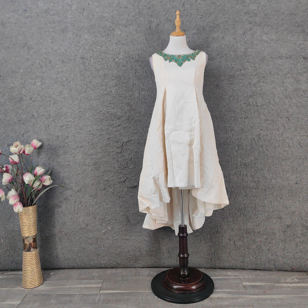 IEEENA Vestido Solto Branco Vestido de Maternidade Curto Frente Curto Costas Vestido Longo All-Match Feminino Simples Fe