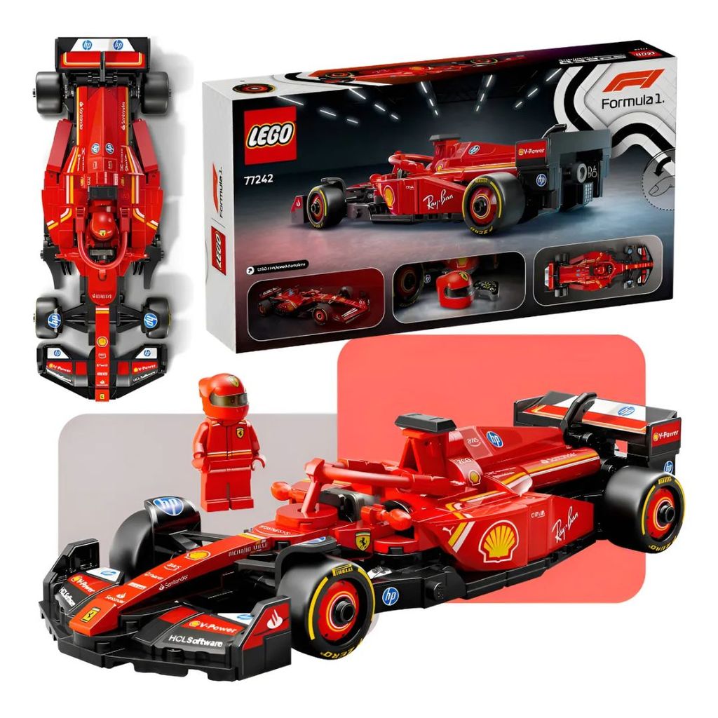 Lego Carro De Corrida Ferrari SF24 F1 Speed Champions - Lego
