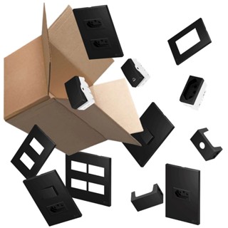 fabimh - KIT Personalizado Interruptores Satin Black Fosco - 06/04 em Oferta na Shopee