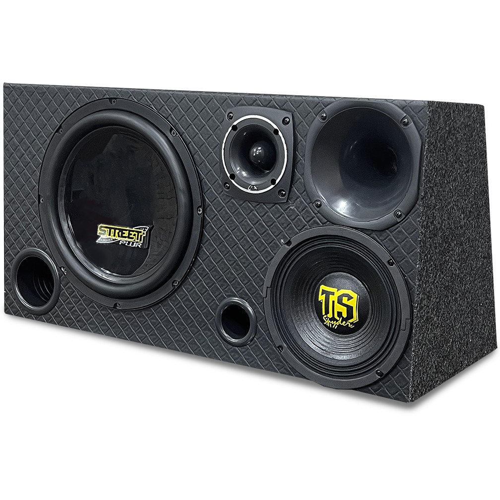 Caixa 4 Vias Subwoofer 12 Pol Grave Agudo Medio 8 Pol 700w