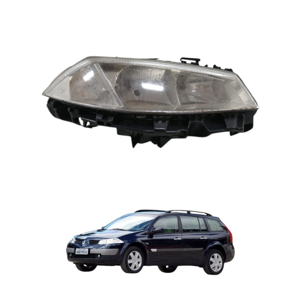 Farol Lado Direito Renault Megane Grand Tour 2006 2012 Direito/passageiro