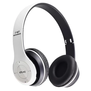 Fone P47 Bluetooth 5.0 Sem Fio | Estéreo Premium com Microfone para Celular, Escola e Gamer