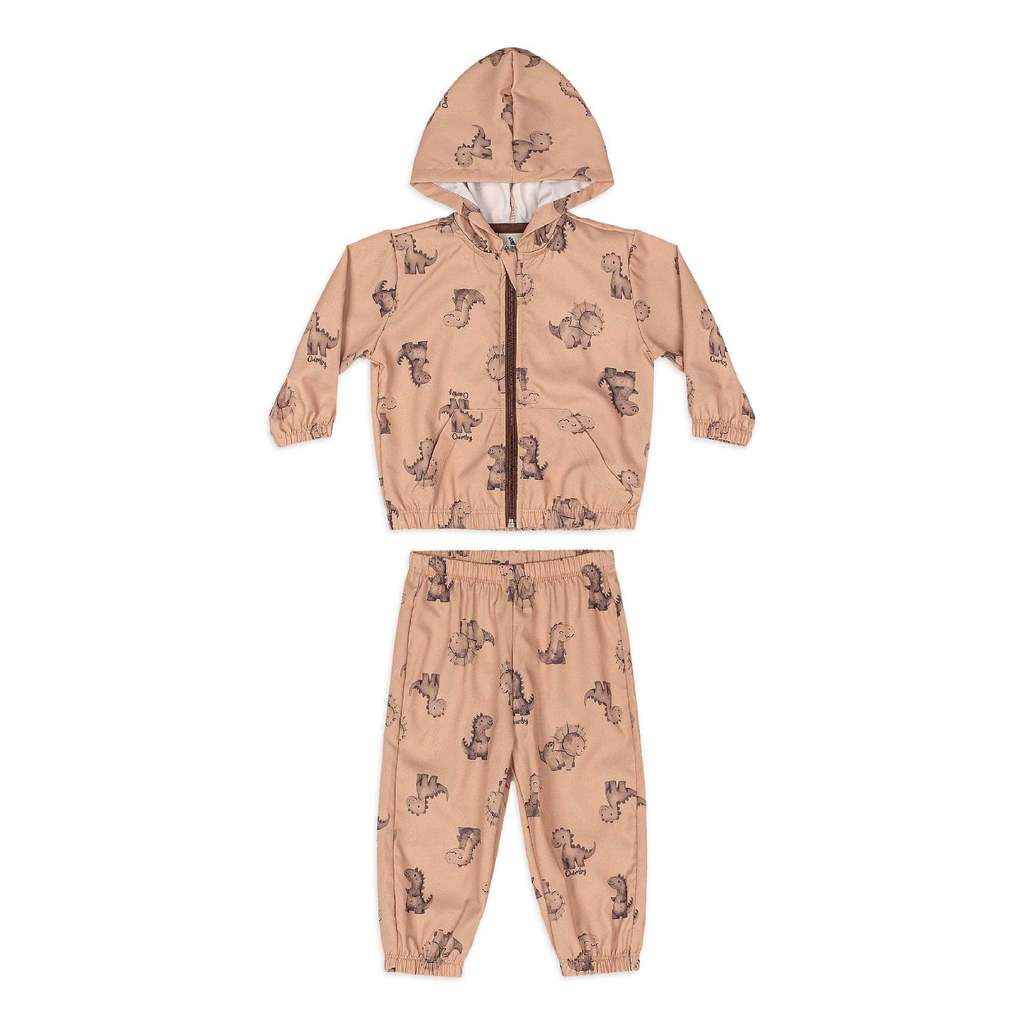 Conjunto Bebê Jaqueta Calça Dino Quimby