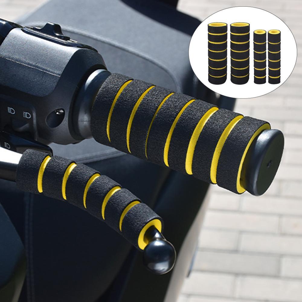 TKEY 4 Pçs/Set Universal Motocicleta Bicicleta Guiador Espuma Esponja Aperto Capa Antiderrapante Macio Freio De Mão Cobr