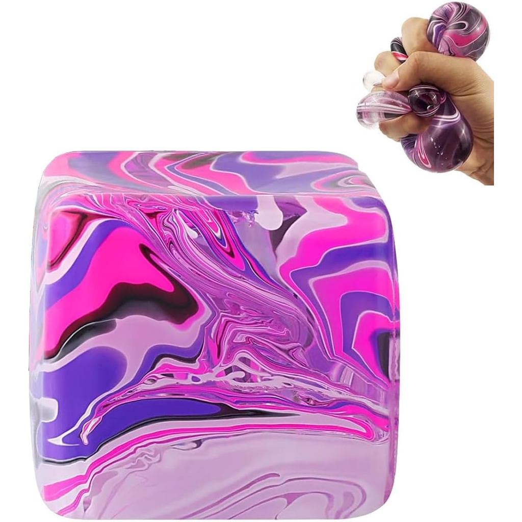 5.5 Cm Squishy Stress Cube Fidget Toy Squeeze Ice Sugar Ball Brinquedo Sensorial De Ascensão Lenta Para Ansiedade Alívio