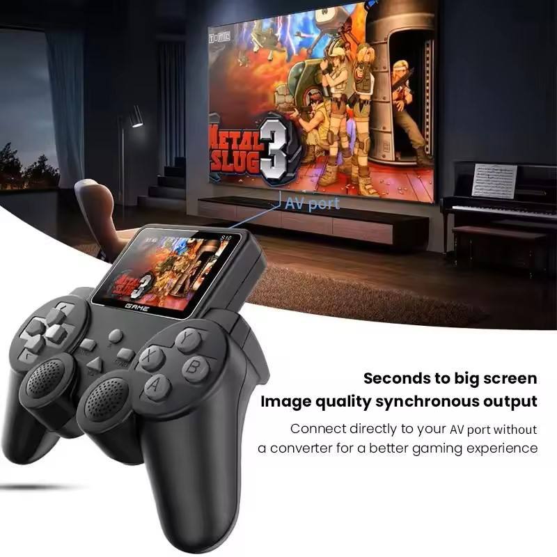 Video Game Portátil Retrô S10 Console de Jogos Clássicos 520 em 1 com Controle