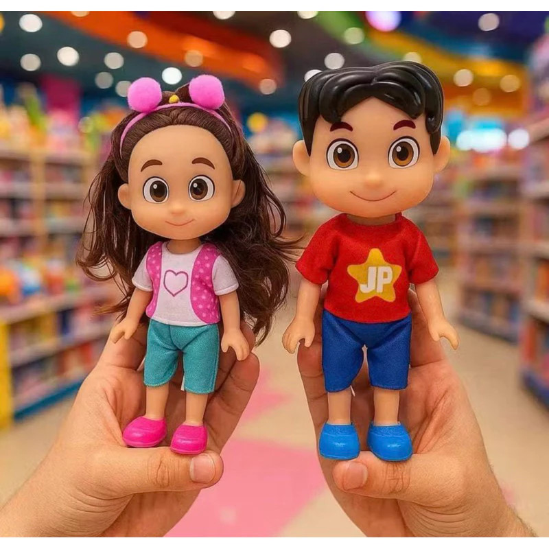 Boneca e Boneco Infantil Maria Clara e JP 16 cm - Articulados com Roupas Removíveis BRINQUEDO em Oferta na Shopee