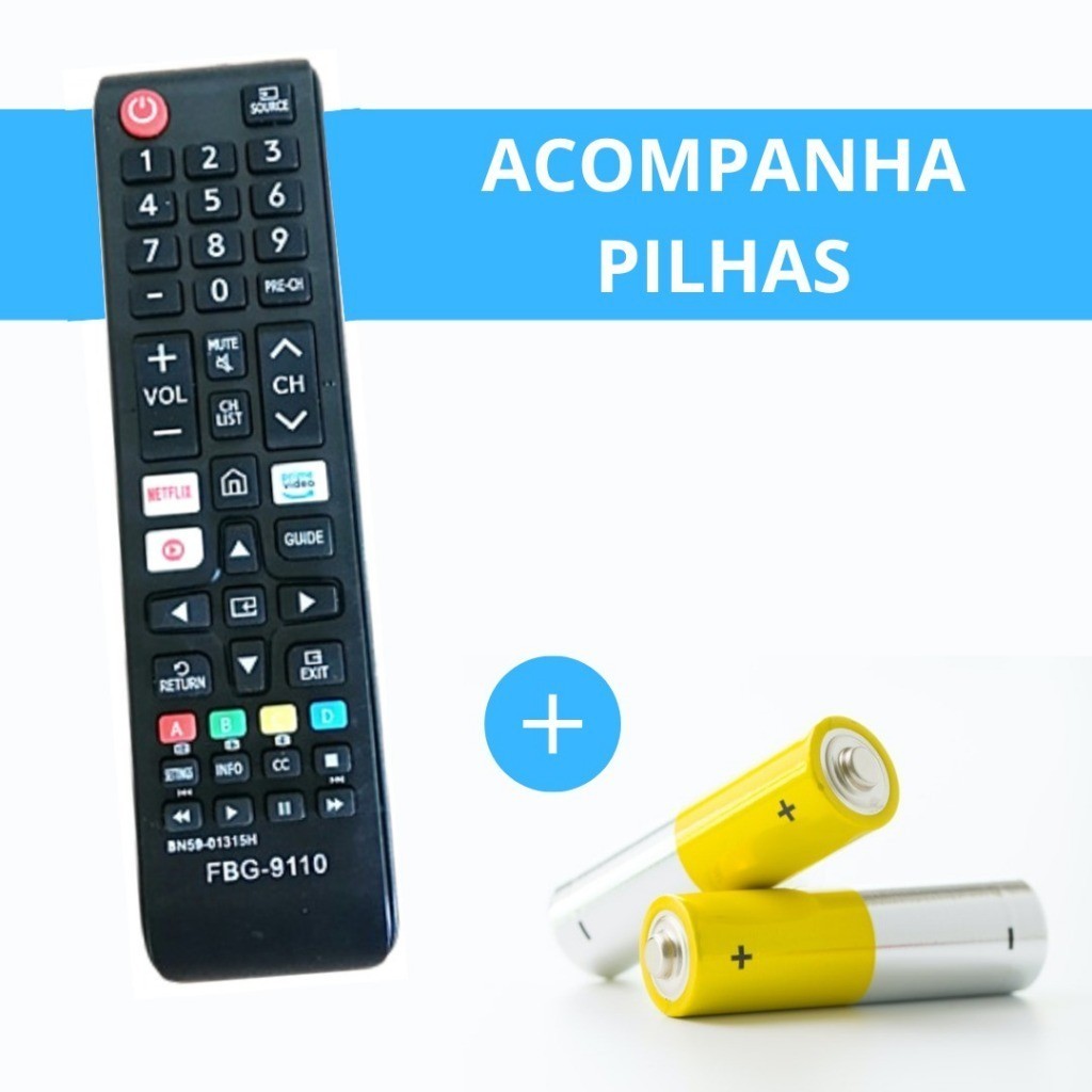 Controle Remoto TV Compatível Samsung SMART/LCD/LED FBG 9110/LE 7265