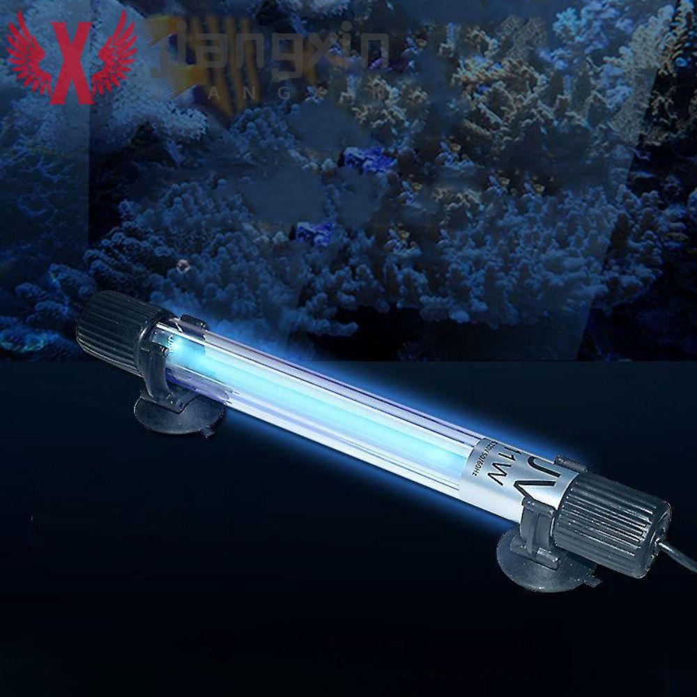 Lâmpada De Desinfecção UV JIANGXIN , Preta De Esterilização Para Tanque De Peixes 3/5/7/9/13W , Plugue Ue/Eua
