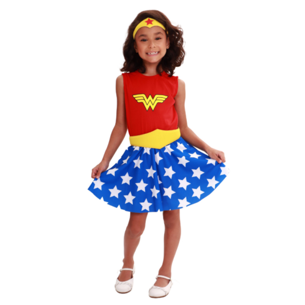 FANTASIA INFANTIL MULHER MARAVILHA CLASSICA - NOVABRINK