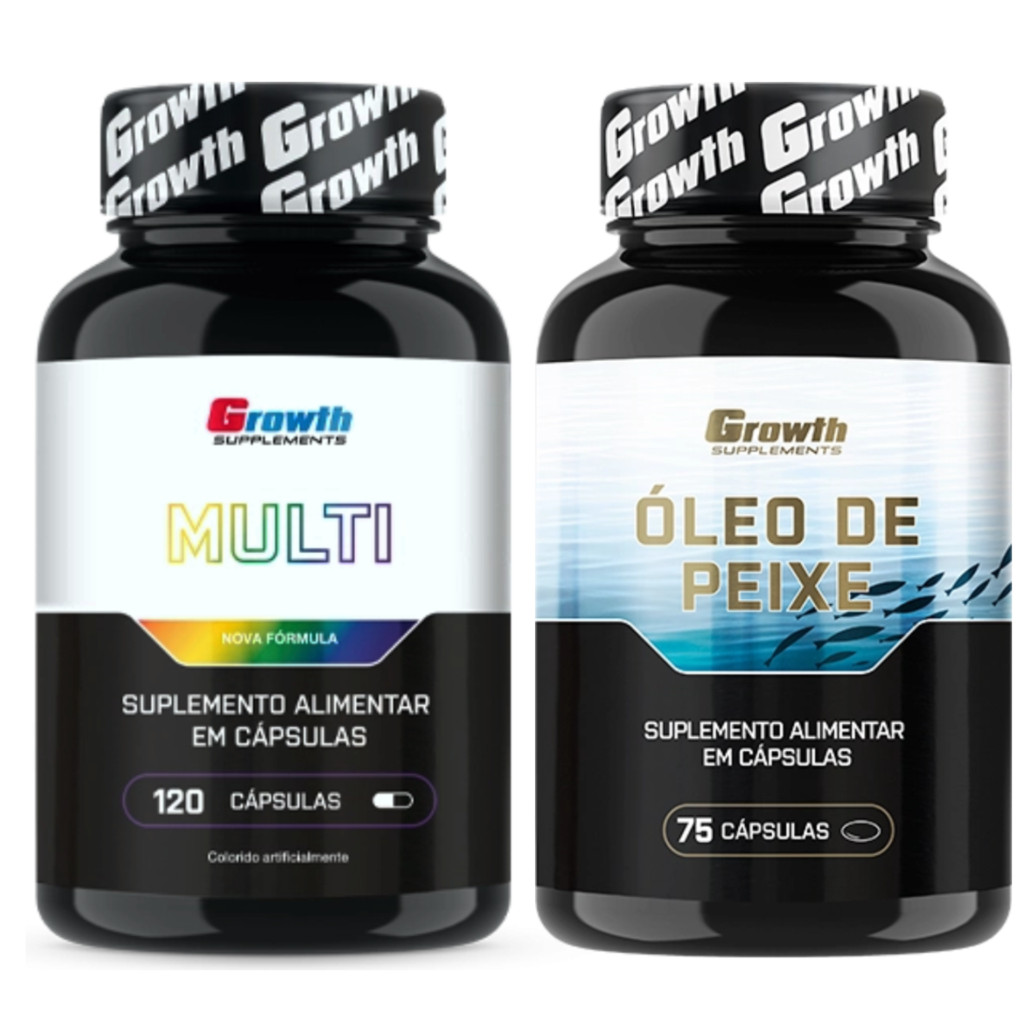 Kit Multivitaminico 120 Caps + Omega 3 75 Caps Suplemento