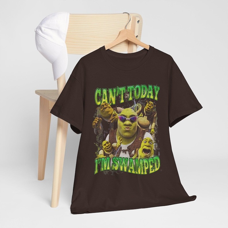 Camiseta Shrek Meme Engraçado Estampado Atemporal Divertida Confortável Estilosa Casual