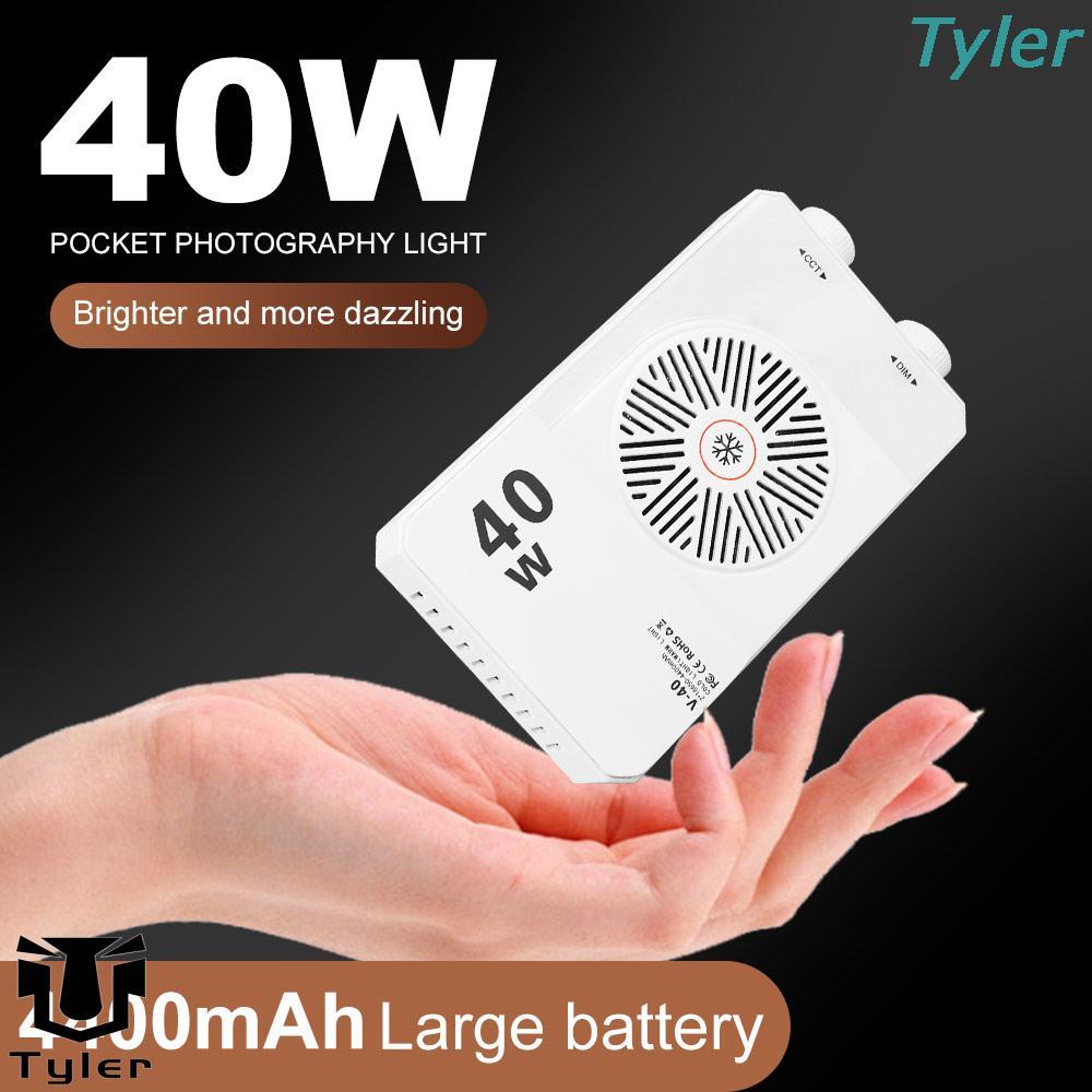 Luz De Câmera LED TYLER , Mini Lâmpada De Vídeo 40W 2800-9000K , Com Preenchimento Portátil De Tripé