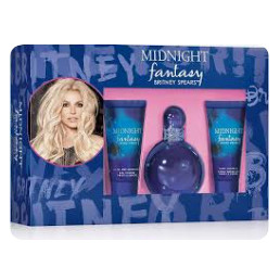 Kit Midnight Fantasy Britney Spears Perfume EDP 100ml + Creme Corporal Soufle 50ml + Gel de Banho 50ml