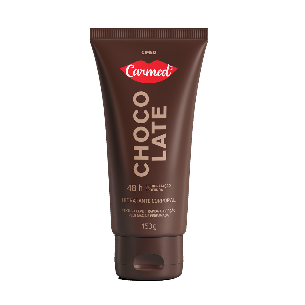 Carmed Chocolate Hidratante Corporal 150g | Com Manteiga de Cacau, Hidratação Intensa, Toque Seco