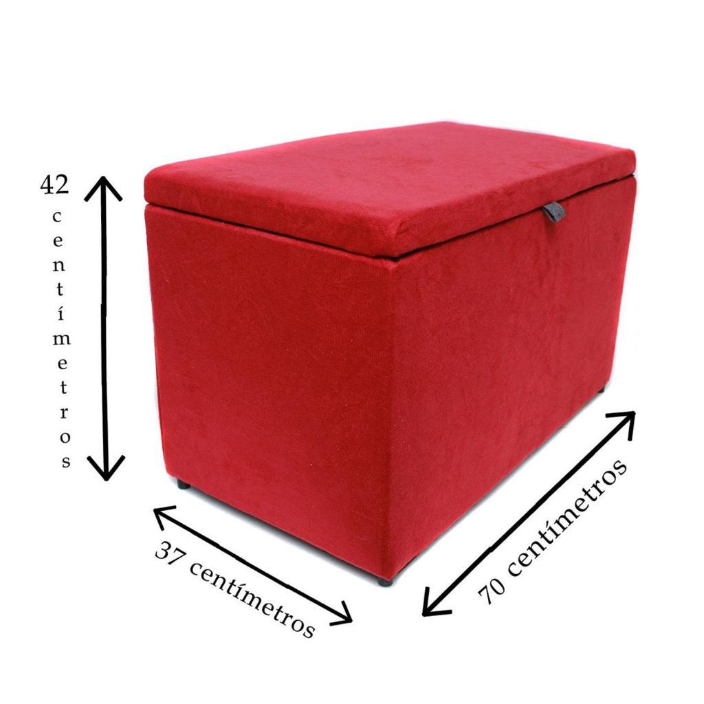 Bau Puffe Puff Guarda Brinquedos Pé de Cama Retangular Guarda Objetos Infantil Brinquedos
