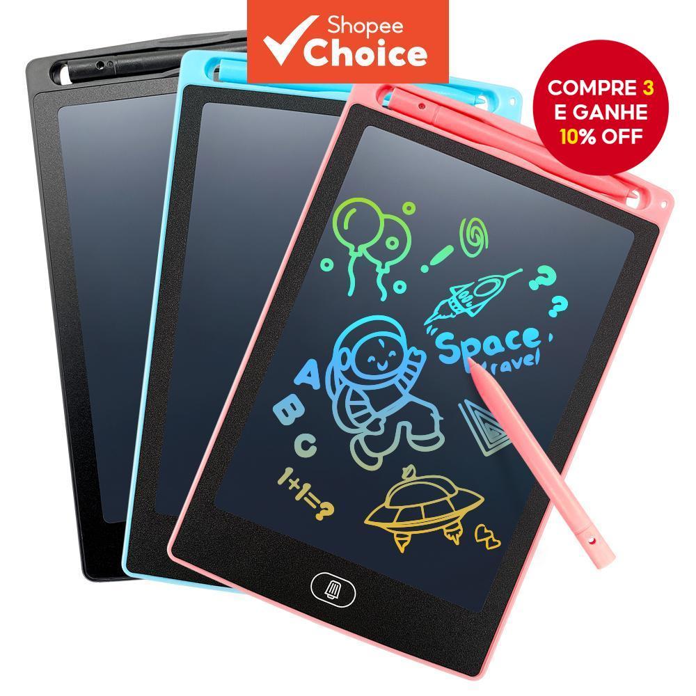 Tablet De Escrita LCD De 8.5 Polegadas Para Crianças Prancheta De Desenho Eletrônico Reutilizável Doodle Pad Escola De A