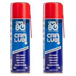 Kit 2 Unidades Car Lub Desengripante Spray 300ml - Lubrificante Antiferrugem Multiuso Ação Rápida