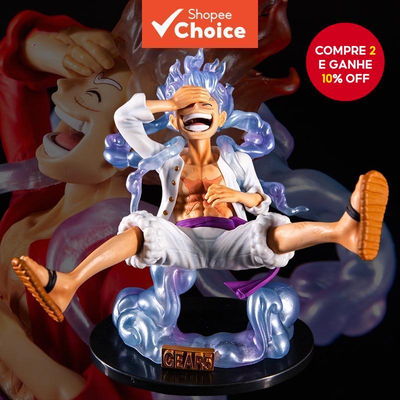 Anime Figura De Uma Peça Luffy Gear 5 Ação Sol Deus Nika PVC Estatueta Estátua Modelo Colecionável-17.5cm em Oferta na Shopee