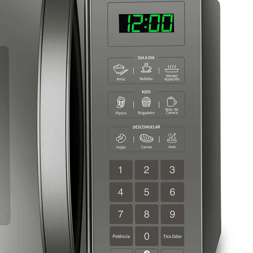 Detalhes do Micro-ondas Mondial MO-02-34-E 34 Litros Espelhado - 220V