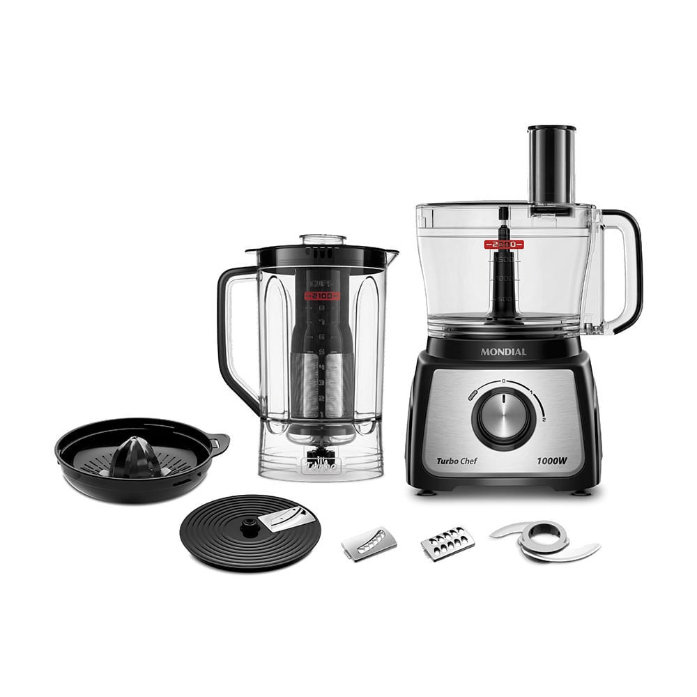 Detalhes do Multiprocessador de Alimentos Mondial MPN-01-BE 7 em 1 - 220V