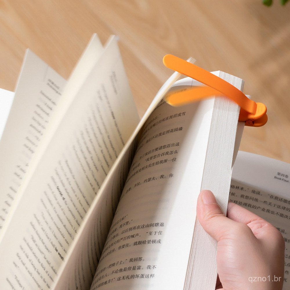 Marcadores de Páginas de Silicone Marcadores de Páginas Automáticos Marcadores de Páginas para Estudantes Escritório Esc