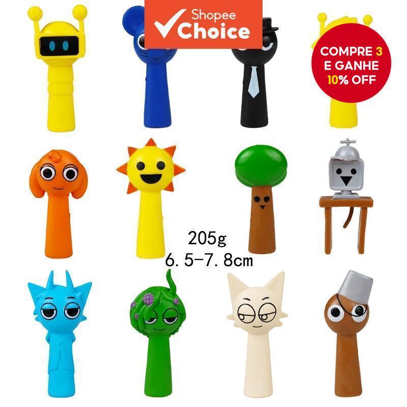 12 Pçs Conjunto Sprunki Figura Brinquedos Wenda Estatueta De Ação Simon Oren Tunner Ornamento Fãs Crianças Aniversário