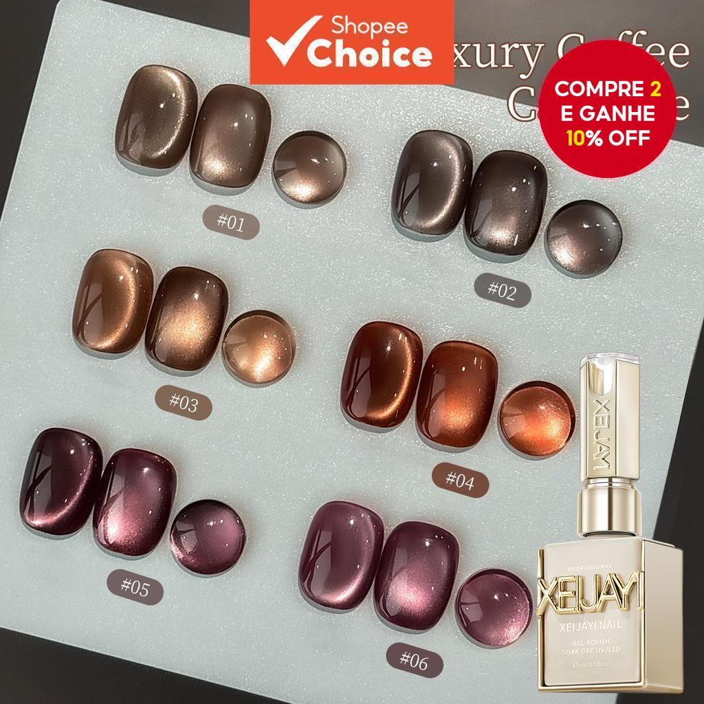 Gel de Unhas Magnético Reflexivo Cat's Eye 15ML, Semi Permanente para Arte de Unhas, DIY em Salões UV LED. em Oferta na Shopee