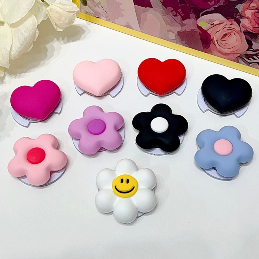 Suporte De Telefone De Atração Magnética Criativo Em Forma De G Kickstand 3D Flor Amor Coração Para Celular Nu Magsafe C
