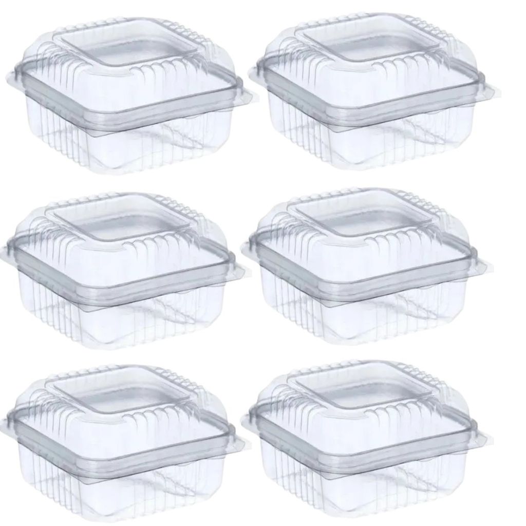 Embalagem Quadrada Plastico C/25 130ML C/Tampa Festa Doces em Oferta na Shopee