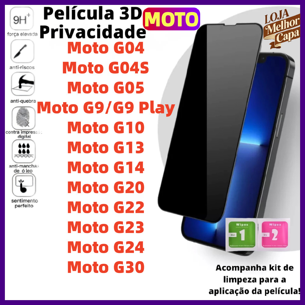Película Para Motorola Moto G24 G22 G06 G05 G20 G04S G14 G10 G30 G23 G9 G04 G13