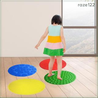 [Raze122] 4x Tapetes Sensoriais Almofada De Círculos Para Atividades De Desenvolvimento Doméstico