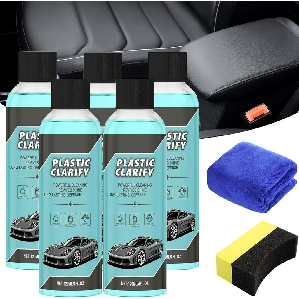 Limpador de plásticos, limpador de plásticos específico para carros de 120ml, restaurador de plásticos automotivos, spra