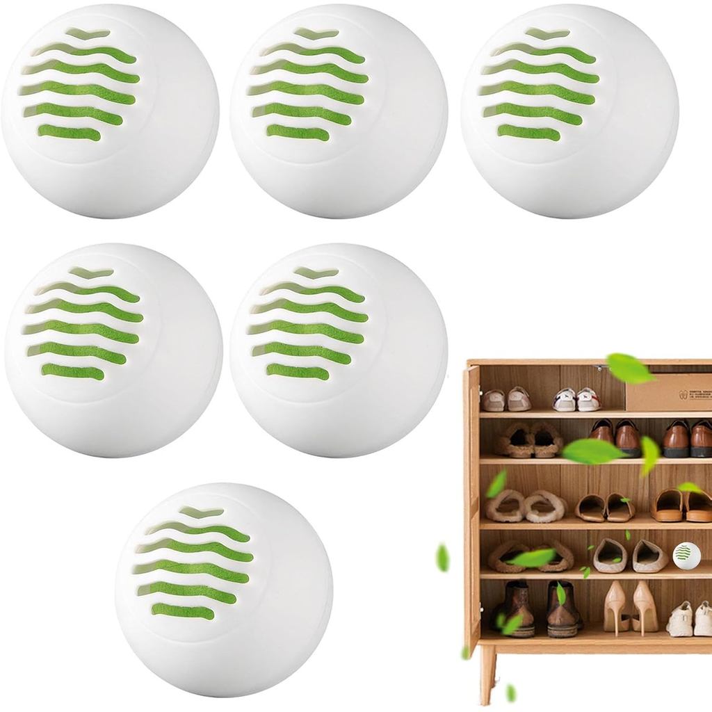 Bolas Removedoras de Odor - 6 peças Absorvedoras para Interiores, Purificador de Ar Ecológico |   Desodorizador de Calça