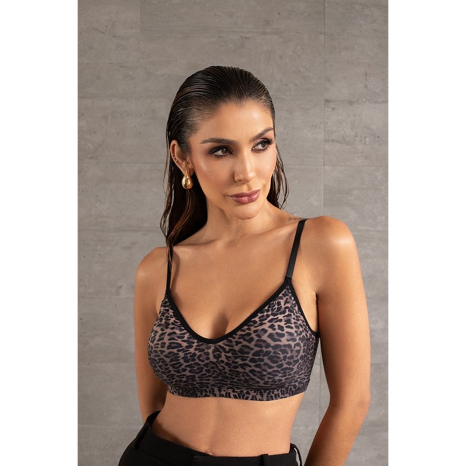 Sutiã Top Animal Print Duzani 31149