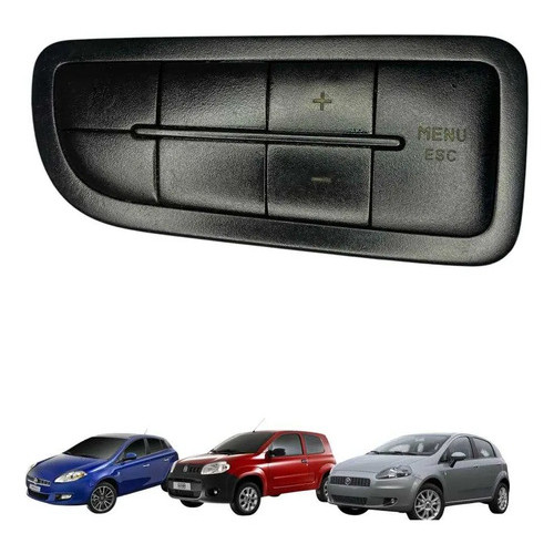 Botão Farol Milha Comp Bordo Fiat Uno Punto Bravo 2007 2008 2009 2010 2011 2012 2013 2014 2015 2016 7354470340