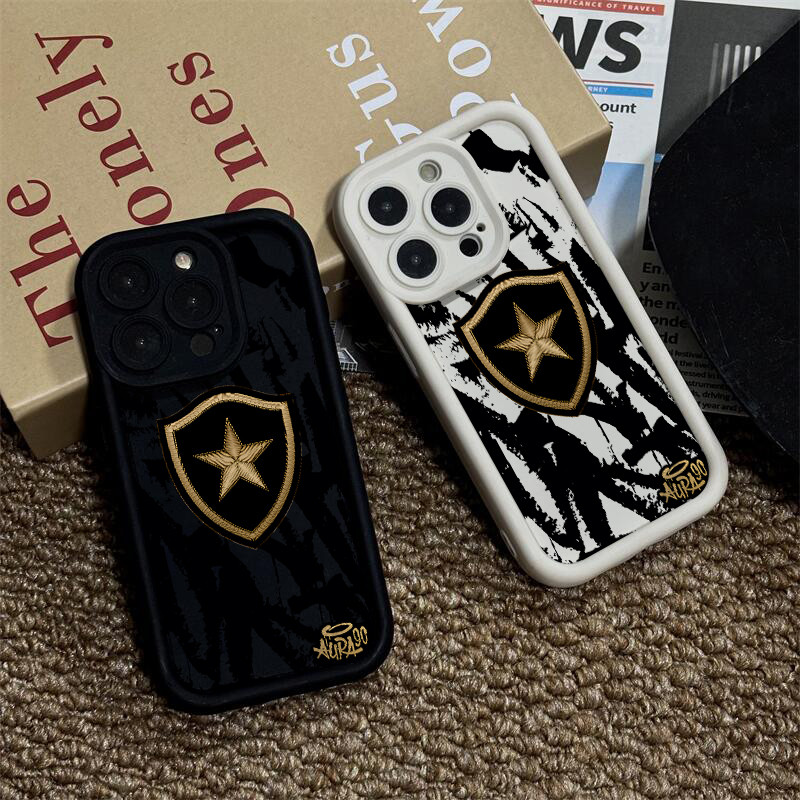 Capinha de celular para iPhone 11 12 13 15 14 16 17 pro max xr xs max 7 15 14 plus capa botafogo