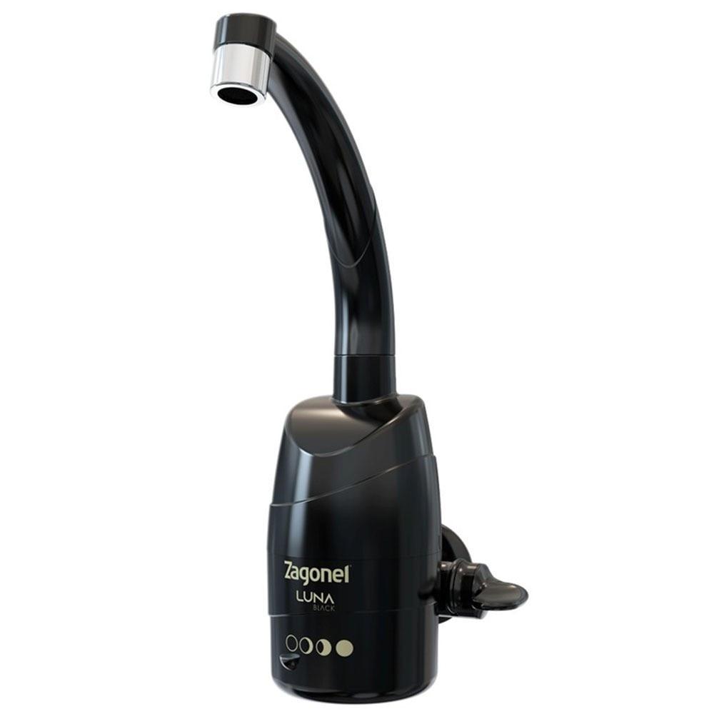 Torneira Elétrica Zagonel de Parede Luna Black, 4 Temperaturas, 5500 Watts