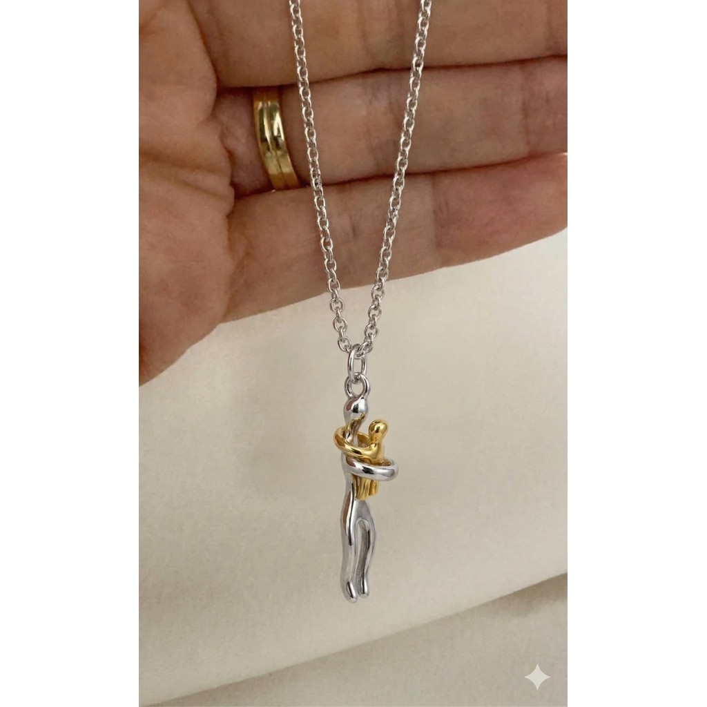Corrente Colar Cordão Amor de Mãe Abraço Infinito