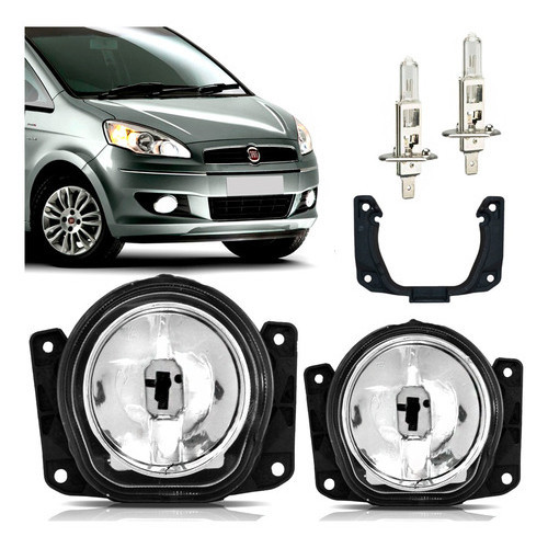 Par Farol Milha Fiat Idea 2004 À 2016 Palio Doblo Punto Uno