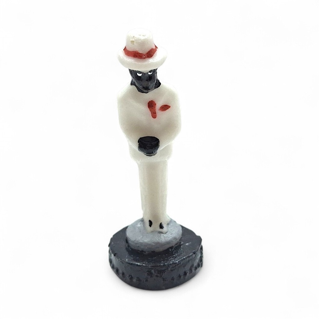 Estátua Mini Zé Pilintra Resina Proteção Caminhos 6 cm