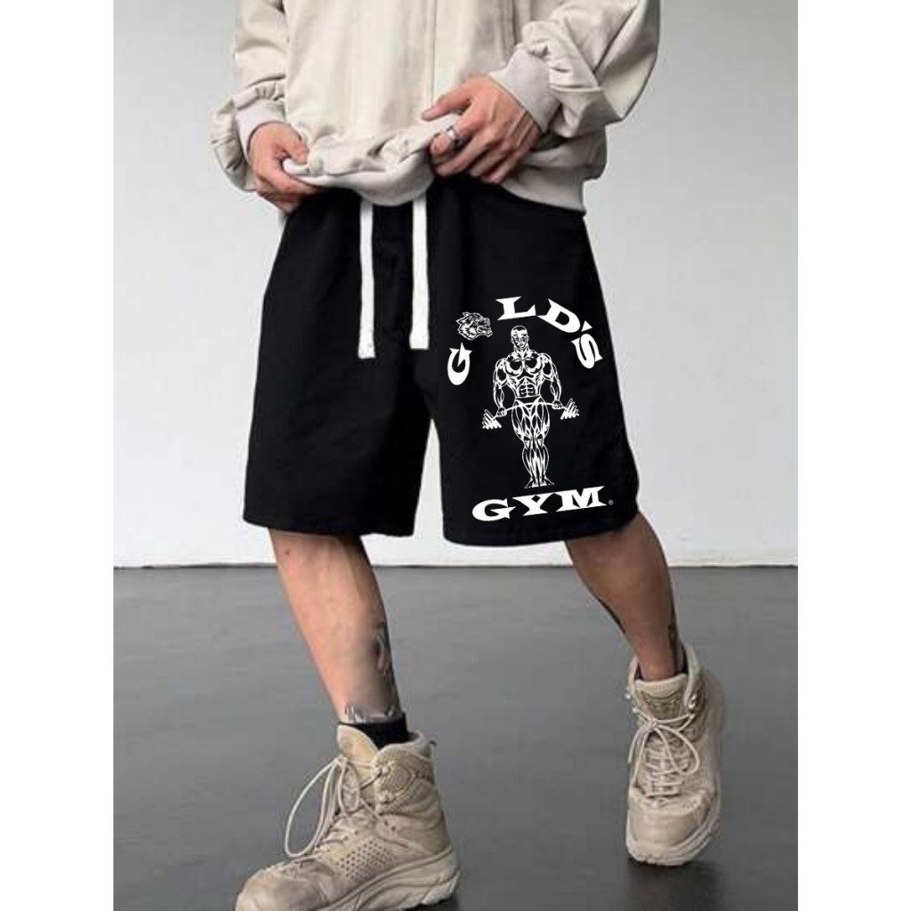 Short Bermuda Moletom Musculação Algodão Streetwear Casual Treino Academia GYM