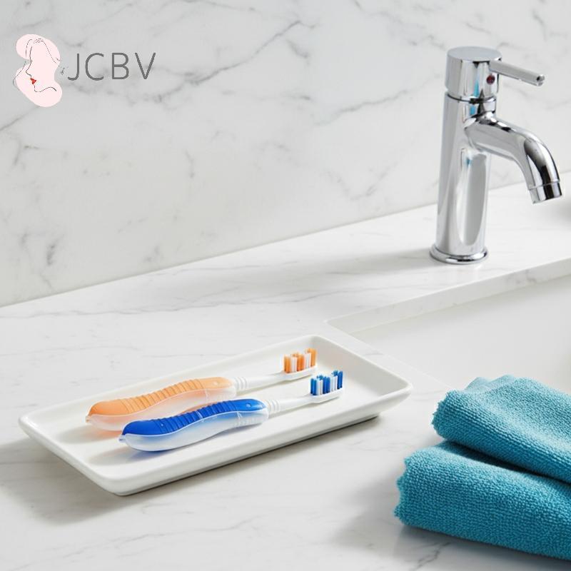 [JCBV] Escova De Dentes Dobrável 2Pcspact Para Viagens Ao Ar Livre , Leve E Portátil Design Acampamento Caminhada