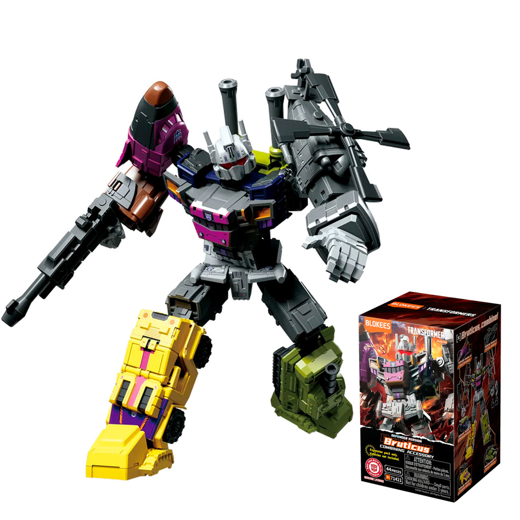 Kit Combinação Blokees Transformers Defender Bruticus Combining Accessory Colecionável Model Kit