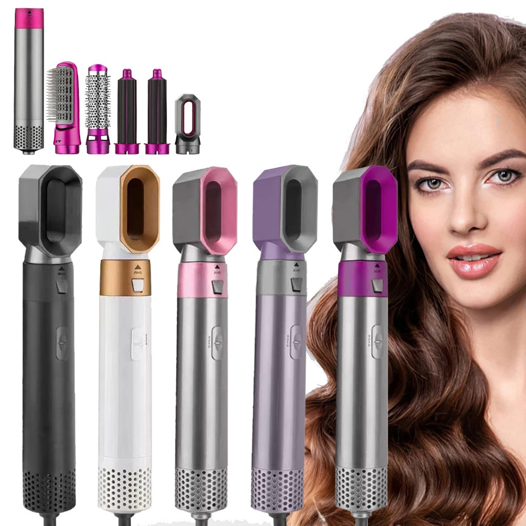 Escova Modeladora de Cachos 5 em 1 Potente Secadora  e Alisadora Babyliss  1000w 110V