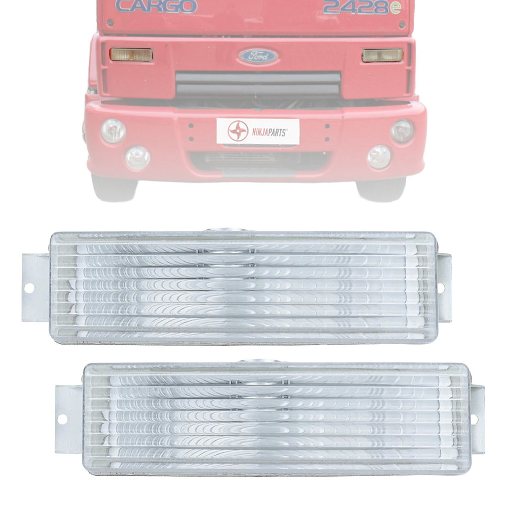 Par Lanterna Pisca Seta Dianteira Cristal Lisa Caminhão Ford Cargo 815 1722 2422 2423 em Oferta na Shopee