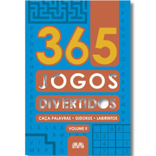 365 Jogos Divertidos | Caça-palavras, Sudokus & Labirintos | Vol II em Oferta na Shopee