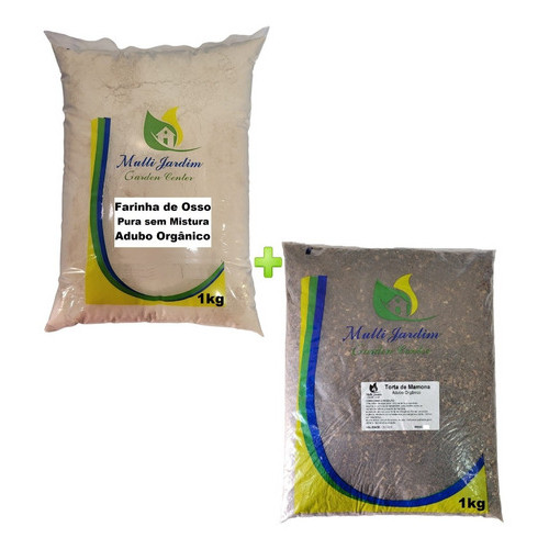 1kg Farinha De Osso + 1kg Torta De Mamona Adubo Orgânico Top em Oferta na Shopee